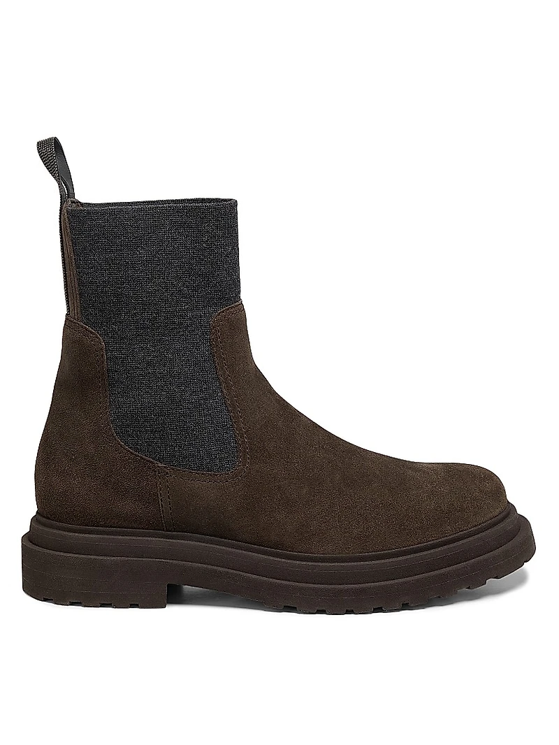 Suede Chelsea Ankle Boots