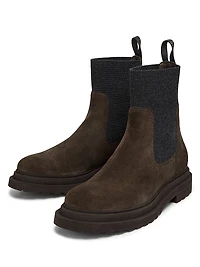 Suede Chelsea Ankle Boots