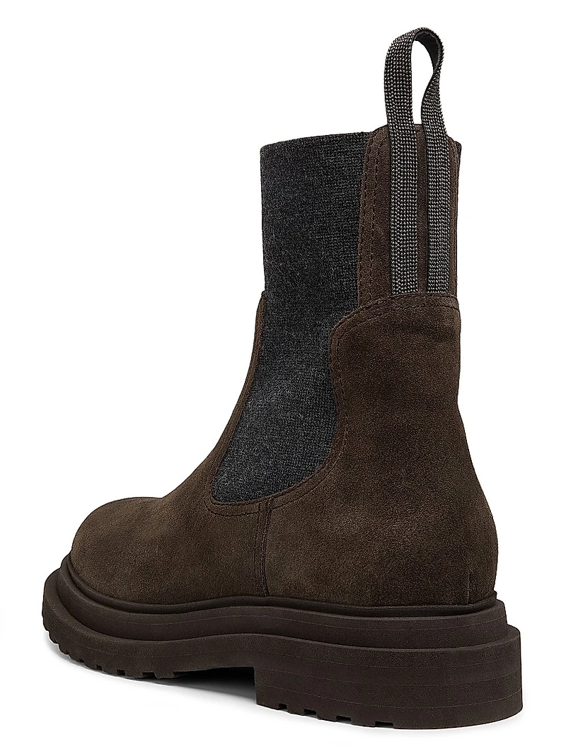 Suede Chelsea Ankle Boots