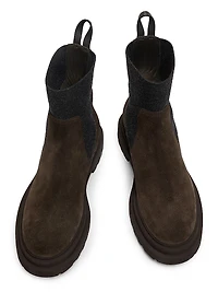 Suede Chelsea Ankle Boots