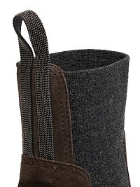 Suede Chelsea Ankle Boots