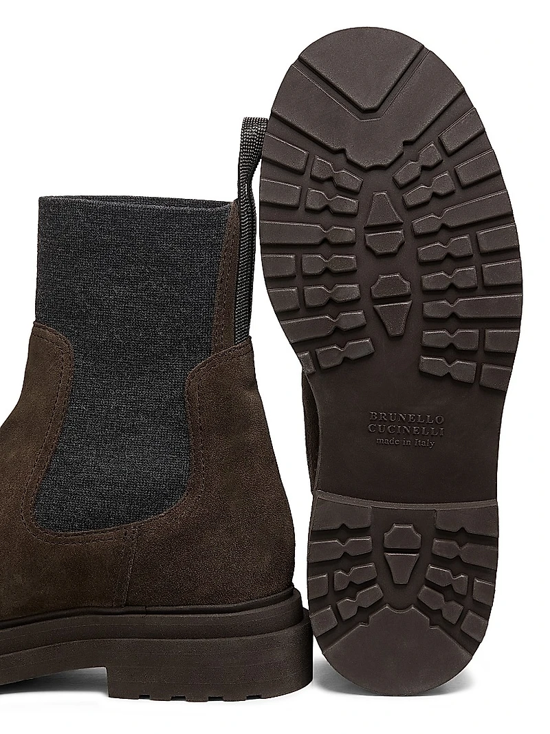 Suede Chelsea Ankle Boots