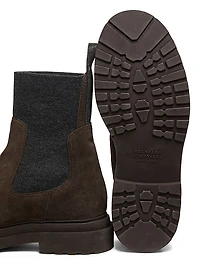 Suede Chelsea Ankle Boots