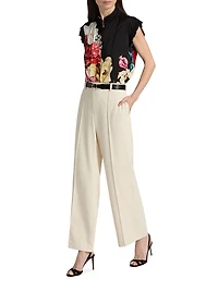 Chloe Floral Silk-Blend Relaxed-Fit Top