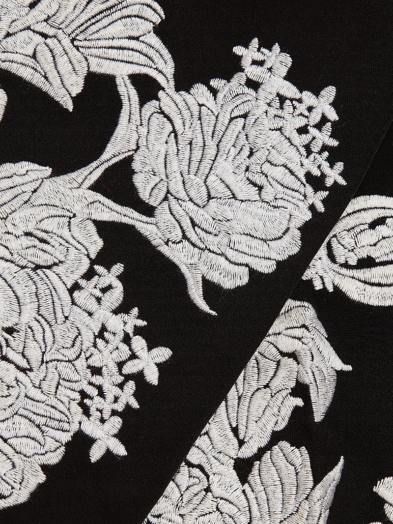 Isla Embroidered Wide-Leg Pants