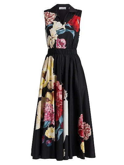 Athena Floral Cotton Maxi Dress