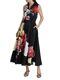 Athena Floral Cotton Maxi Dress