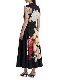 Athena Floral Cotton Maxi Dress
