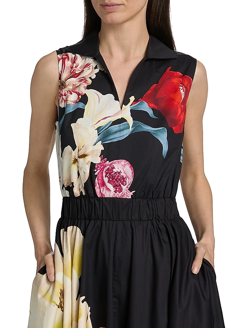 Athena Floral Cotton Maxi Dress