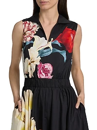 Athena Floral Cotton Maxi Dress