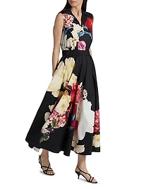 Athena Floral Cotton Maxi Dress