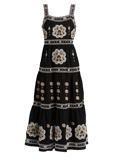 Ellisah Embroidered Maxi Dress