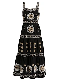 Ellisah Embroidered Maxi Dress