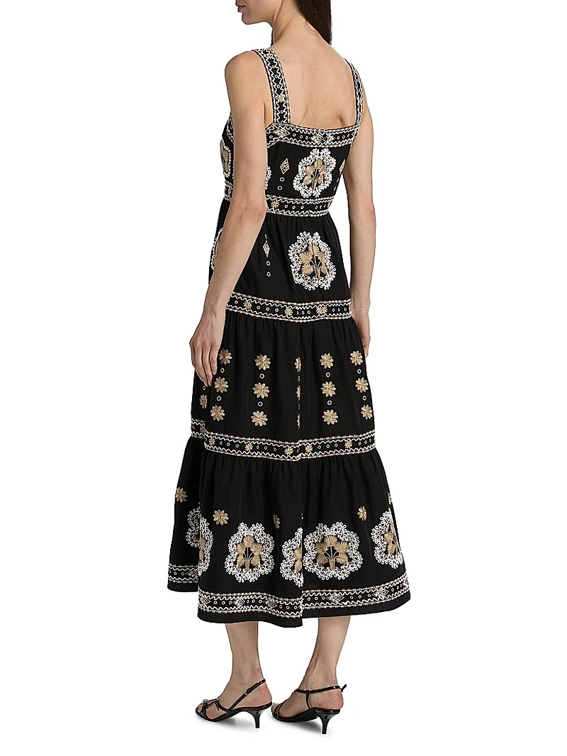 Ellisah Embroidered Maxi Dress