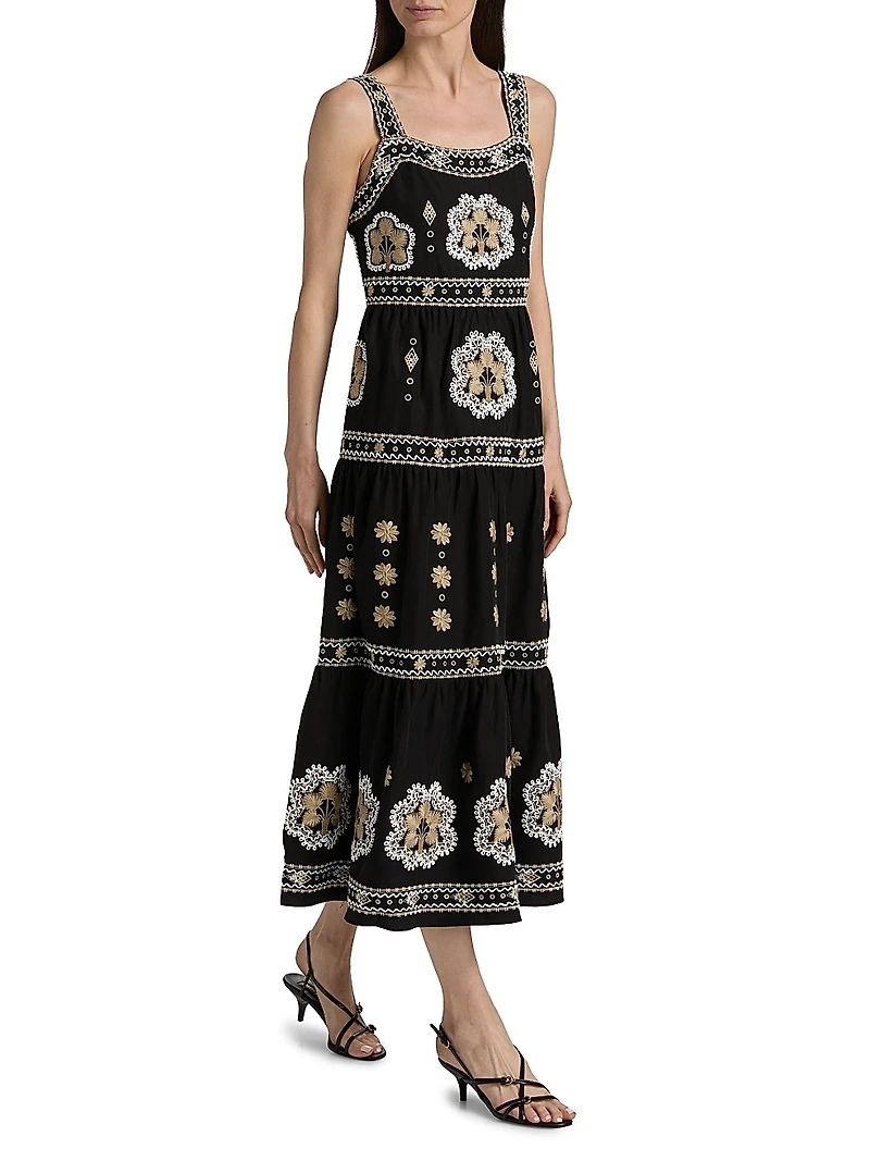 Ellisah Embroidered Maxi Dress