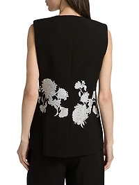 Isla Embroidered Sleeveless Jacket