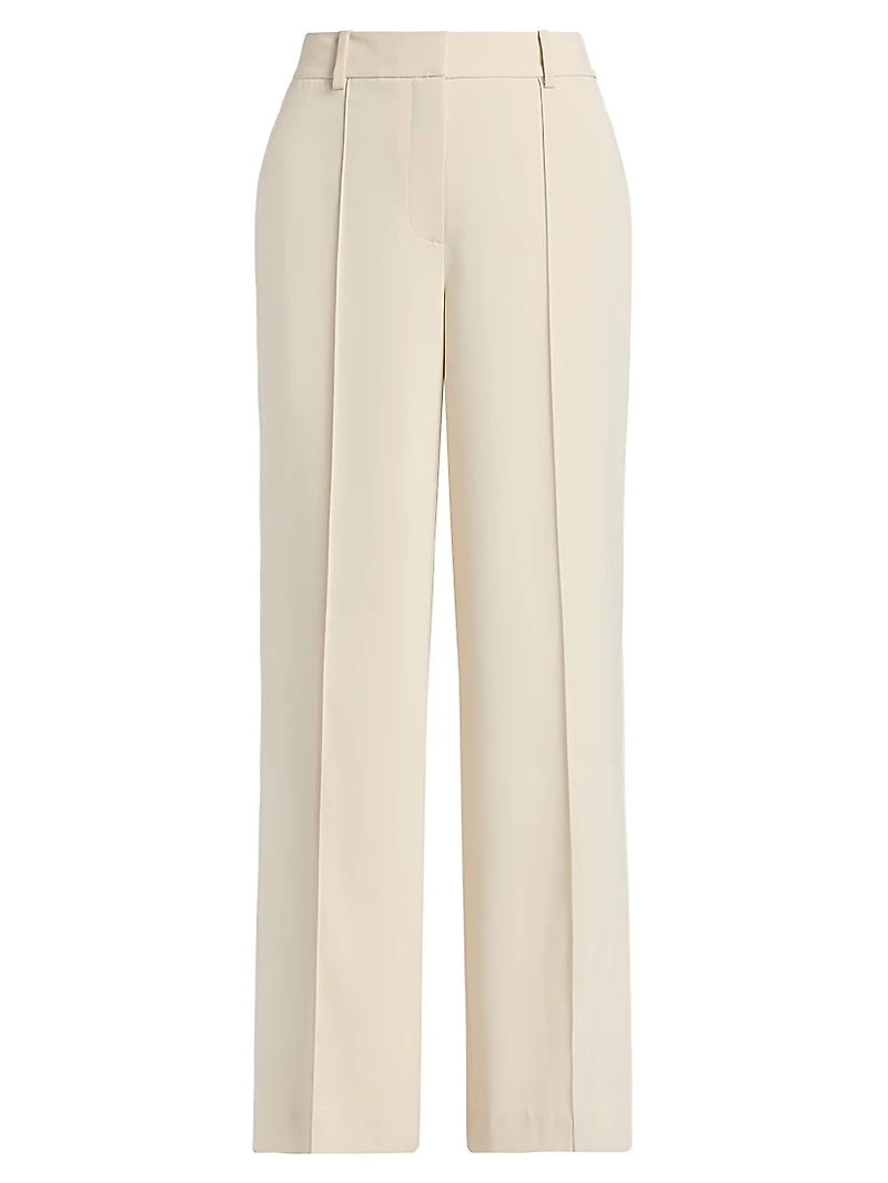 Jana Pintuck Relaxed-Fit Pants