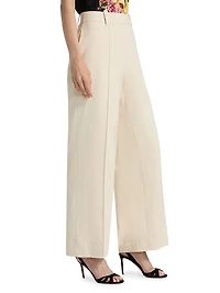 Jana Pintuck Relaxed-Fit Pants