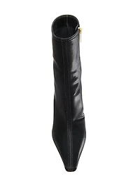Faux Leather 80MM Ankle Boots