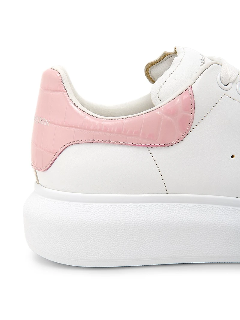 Leather Oversized Low-Top Sneakers