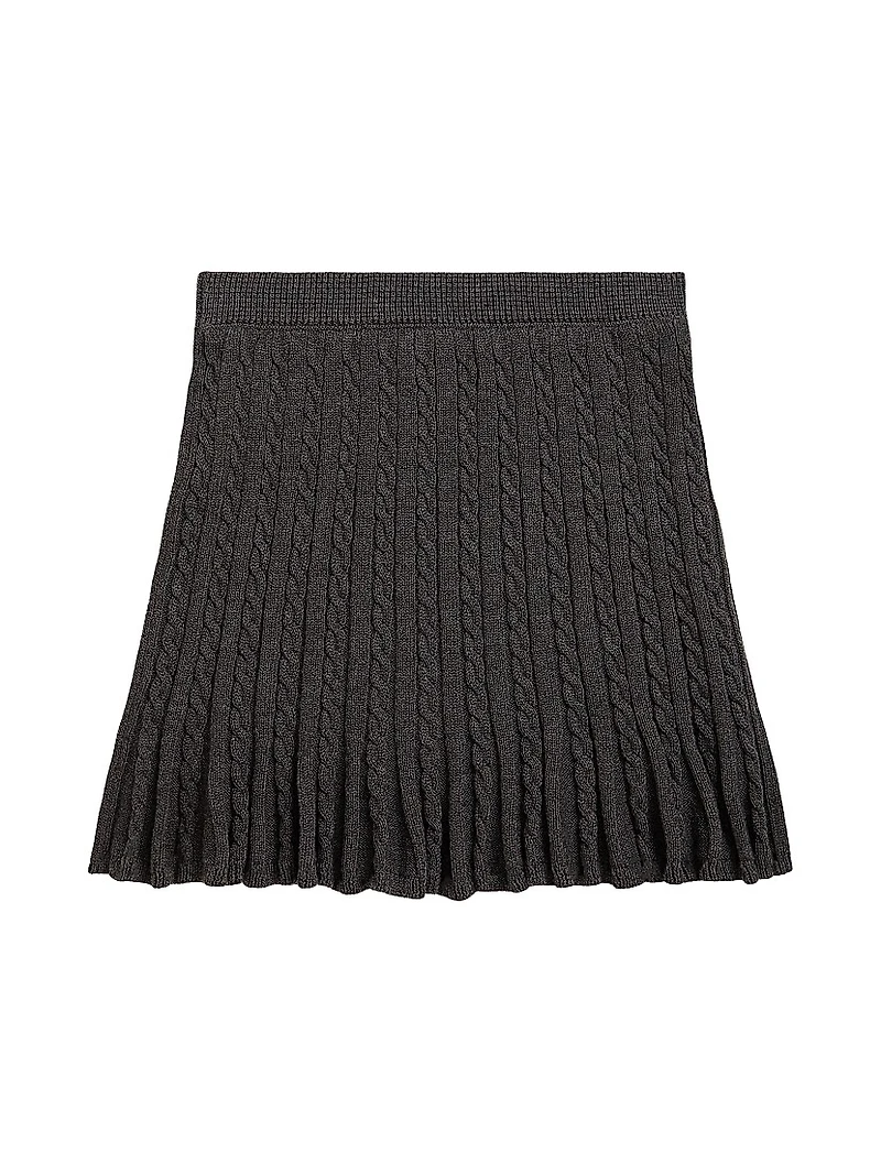 Little Girl's & A-Line Cable-Knit Skirt