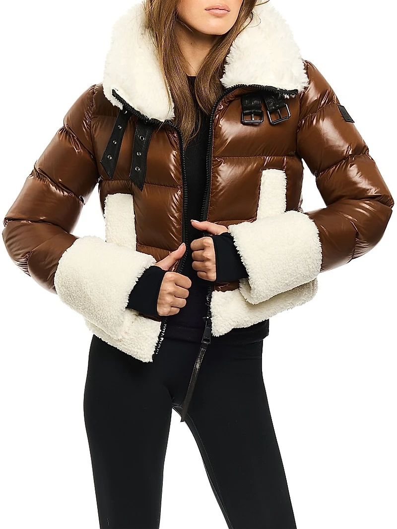 Hallie Sherpa Puffer Coat