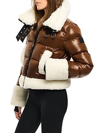 Hallie Sherpa Puffer Coat