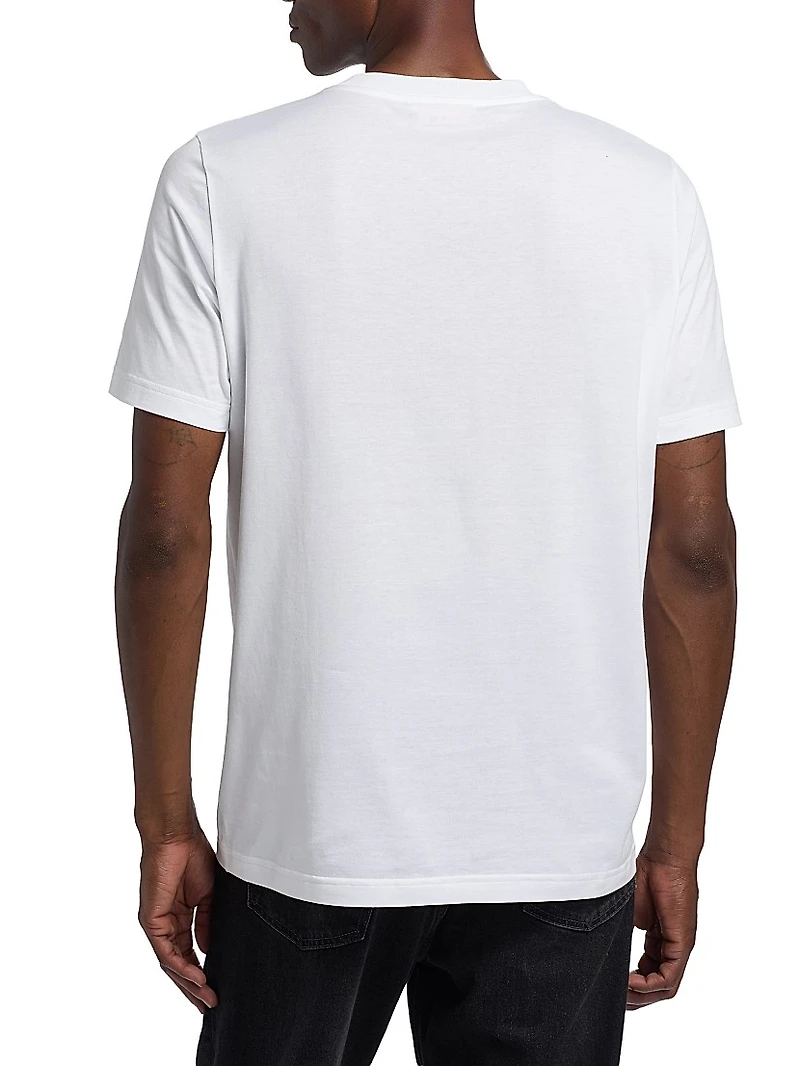 Wolf Print Cotton T-Shirt