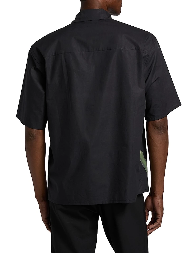 Tulip Cotton-Poplin Bowling Shirt