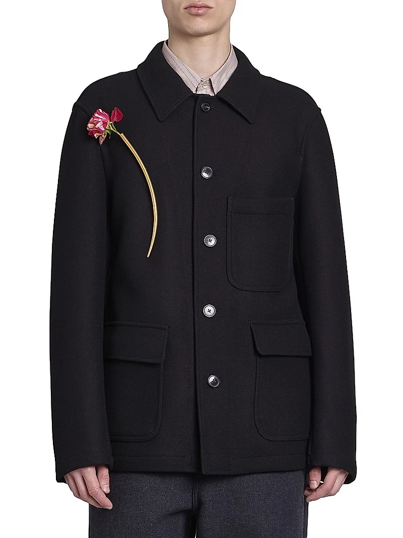 Braxton Button-Front Jacket