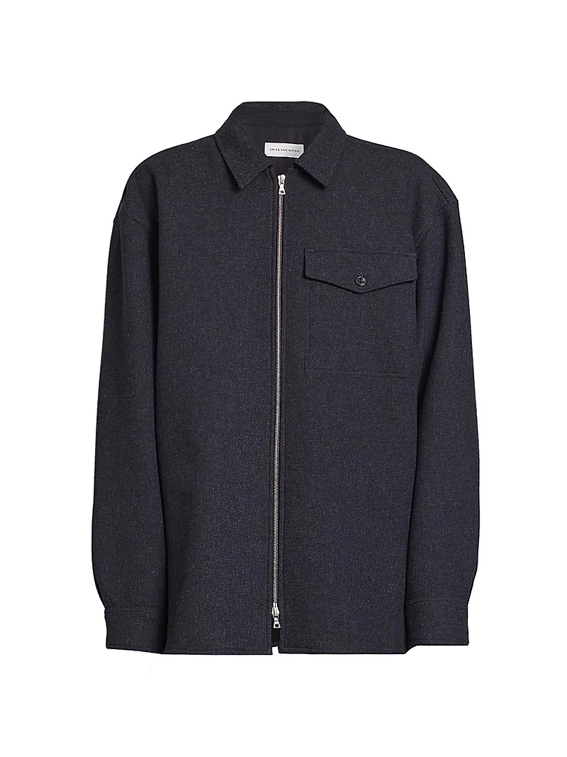 Croomson Zip-Up Shirt Jacket