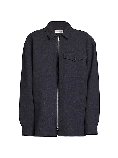 Croomson Zip-Up Shirt Jacket