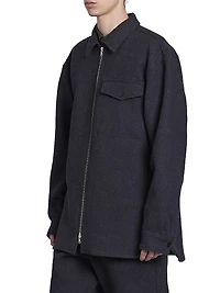Croomson Zip-Up Shirt Jacket