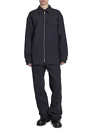 Croomson Zip-Up Shirt Jacket