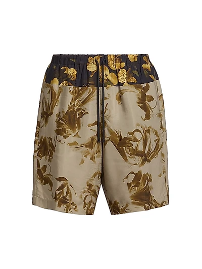 Piperi Printed Drawstring Shorts