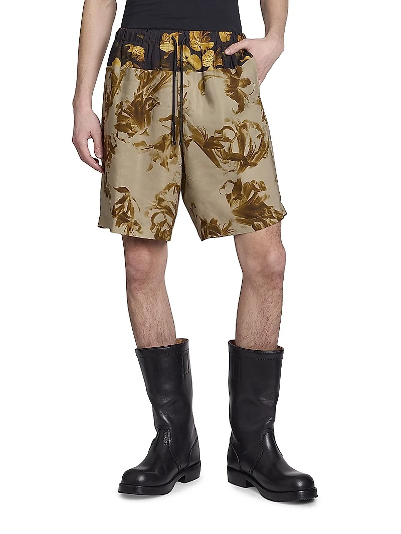 Piperi Printed Drawstring Shorts