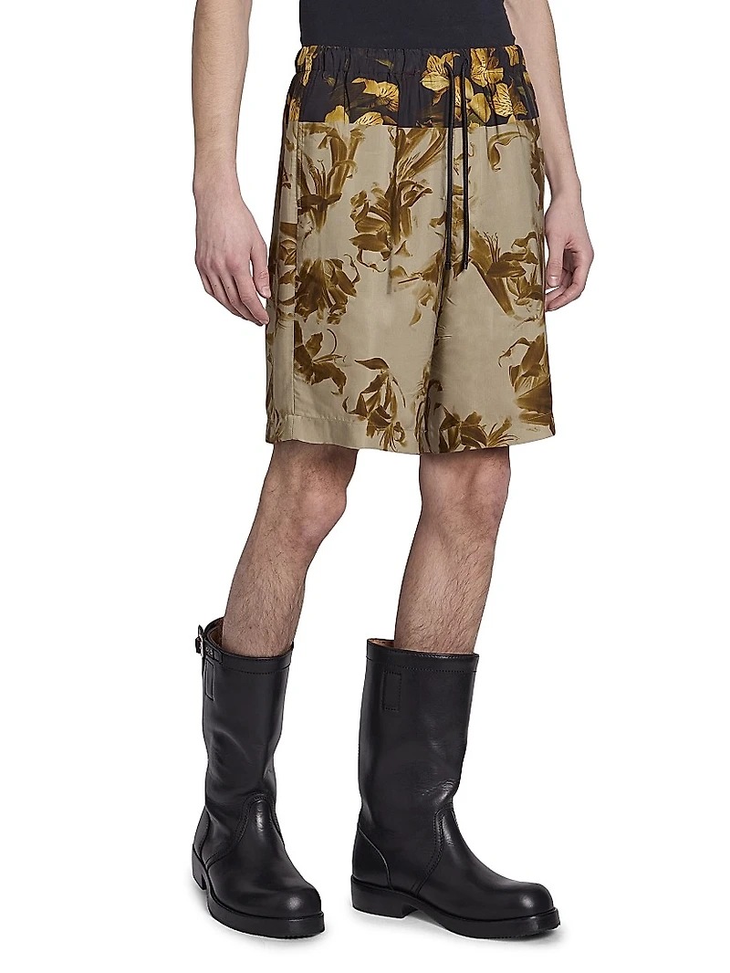 Piperi Printed Drawstring Shorts