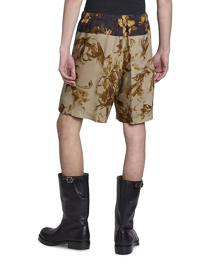 Piperi Printed Drawstring Shorts
