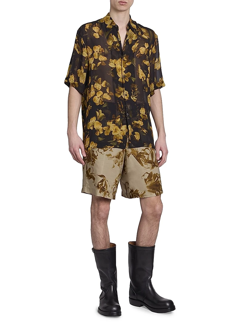 Piperi Printed Drawstring Shorts