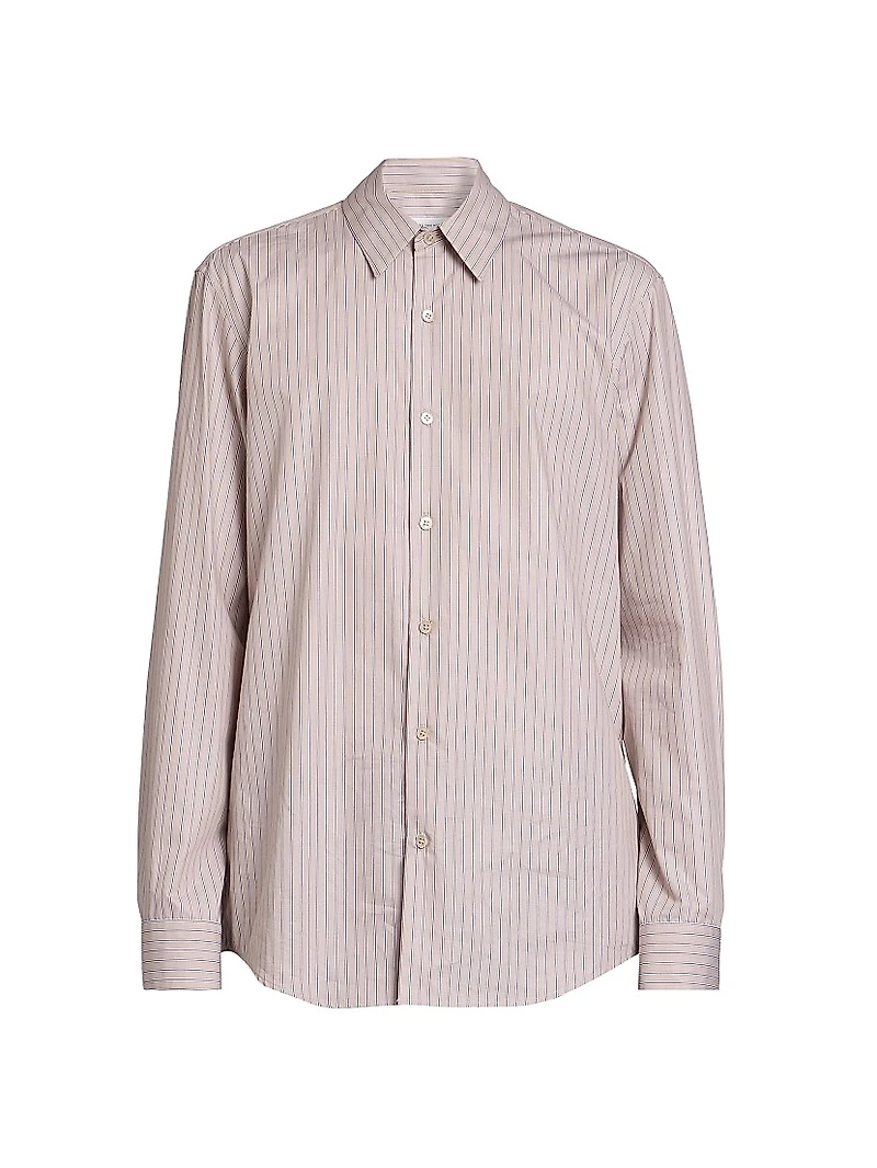 Curles Striped Cotton Button-Front Shirt
