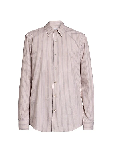 Curles Striped Cotton Button-Front Shirt