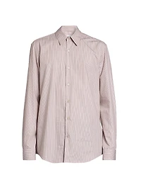 Curles Striped Cotton Button-Front Shirt