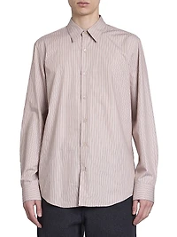 Curles Striped Cotton Button-Front Shirt