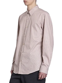 Curles Striped Cotton Button-Front Shirt