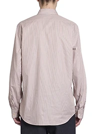 Curles Striped Cotton Button-Front Shirt