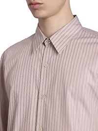 Curles Striped Cotton Button-Front Shirt