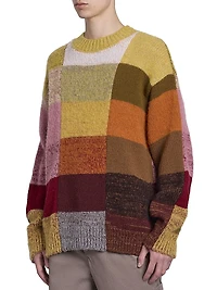 Marti Colorblocked Wool-Blend Sweater
