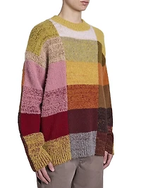 Marti Colorblocked Wool-Blend Sweater