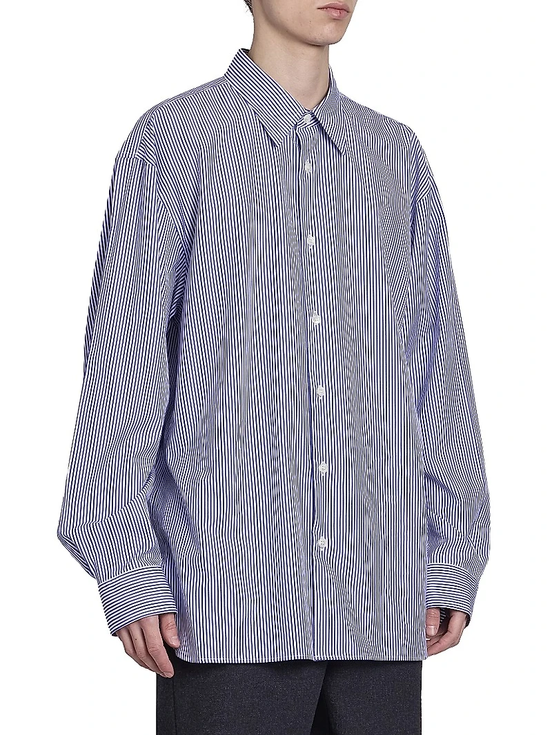 Croom Striped Cotton Button-Front Shirt