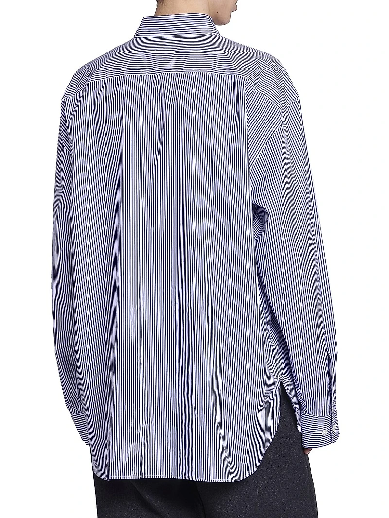 Croom Striped Cotton Button-Front Shirt